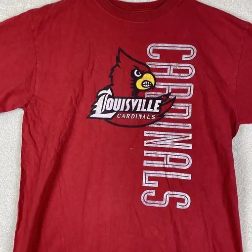 Louisville Cardinals Red T-Shirt - NCAA Shirts for Fans - Image 2