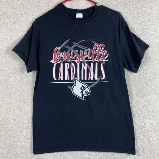 Louisville Cardinals Uni Football T-Shirt - NCAA Shirts for Men and Women