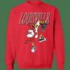 Louisville Cardinals Vintage Ncaa Basketball Crewneck Sweatshirt & Uofl Sweatshirt