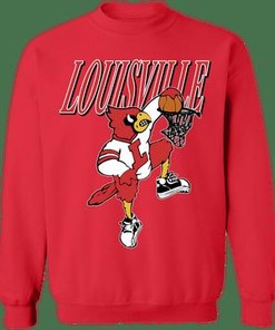 Louisville Cardinals Vintage Ncaa Basketball Crewneck Sweatshirt & Uofl Sweatshirt