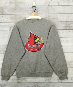 Louisville Predental Vintage Crewneck Cardinal Red Sweatshirt