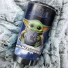 Lovable Milwaukee Brewers MLB Tumbler with Cute Baby Yoda Design and Iconic MLB Logo