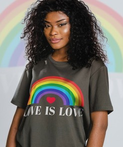 Love Is Love Unisex Shirts - Funny Movie Shirts for Men with PRIDE Months and Love Symbol