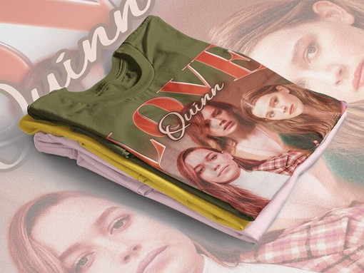 Love Quinn Vintage T-Shirt from You TV Show featuring Victoria Pedretti, Joe Goldberg, and the Love Joe character - Image 4