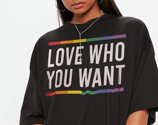 Love Who You Want Shirt - Movie Shirts for Women for LGBTQIA and Equality with Pride Rainbow - Image 2