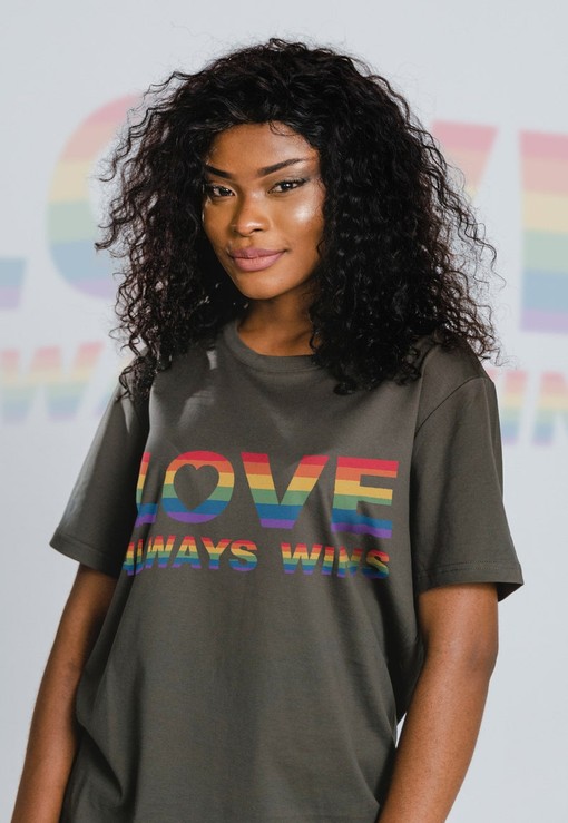 Love Wins Shirt - Minimalist Movie Shirts for Men with PRIDE Months and Pride Rainbow