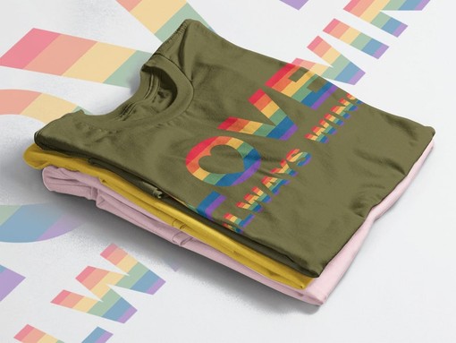 Love Wins Shirt - Minimalist Movie Shirts for Men with PRIDE Months and Pride Rainbow - Image 3