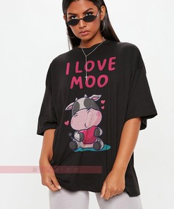 Love You Moo-tiful Unisex Tees, Valentine Couples Shirts, Cute Valentine's Day Shirt, Valentines Day Gift