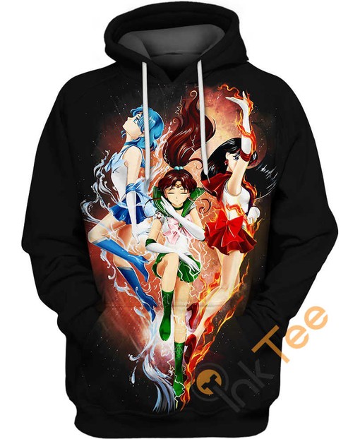 Lovely Guardians Sailor Moon All Over Print 3D Hoodie with Impressive Graphics