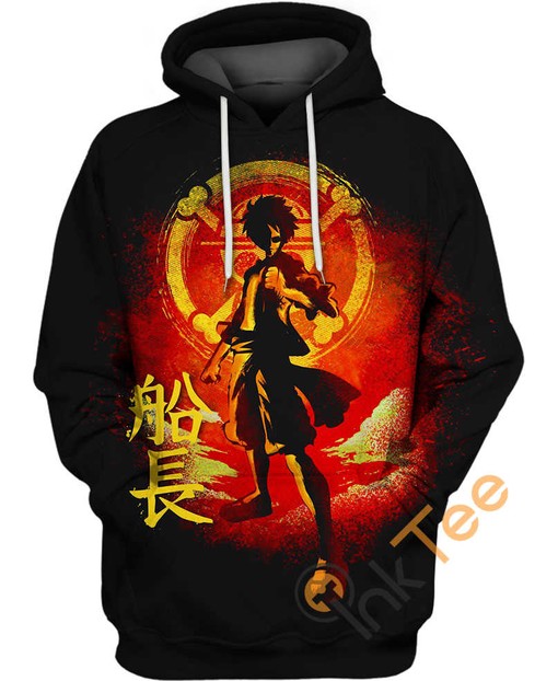 Luffy Determination 3D Hoodie with All Over Print Design - One Piece Inspired