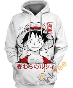 Luffy Straw Hat 3D Hoodie with Custom All Over Print