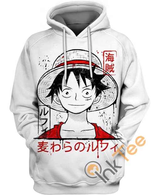 Luffy Straw Hat 3D Hoodie with Custom All Over Print
