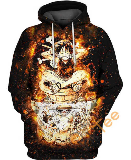 Luffy and the Straw Hat Pirates 3D Hoodie - Perfect for Anime Fans - One Piece Inspired
