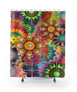 Luxurious Contemporary Shower Curtain for College Dorm and Bathroom