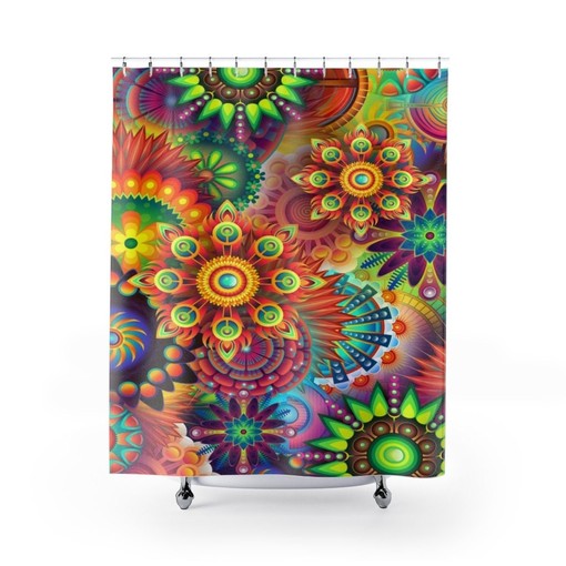 Luxurious Contemporary Shower Curtain for College Dorm and Bathroom