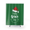 Luxury Grinch Christmas Print Shower Curtain for At Home Holiday Bathroom Decor