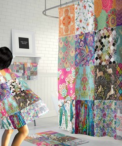 Luxury Shower Curtains Boho Chic Shower Curtain with Bath Mat and Towels