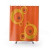 MCM Mustard Yellow Geometric Shower Curtain