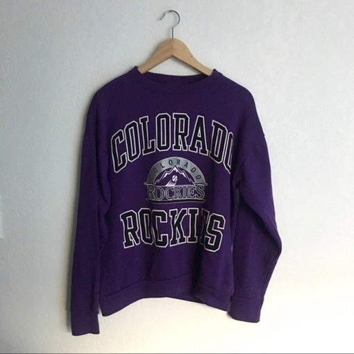 MLB 2022-23 Colorado Rockies Logo Sweatshirt Perfect Fan Shirt for Baseball Lovers