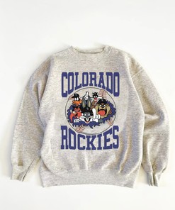 MLB 2022-23 Colorado Rockies Looney Tunes Sweatshirt A Must-Have for Baseball Fans