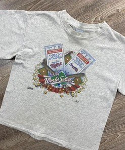MLB Atlanta Braves vs Minnesota Twins World Series T-Shirt, Hoodie, and Sweatshirt Gift for Fans - Vintage 90s
