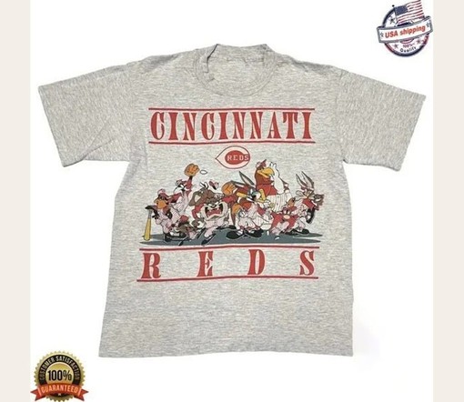MLB Cincinnati Reds Looney Tunes Hoodie Sweatshirt - Vintage Reds Shirt for Baseball Fans