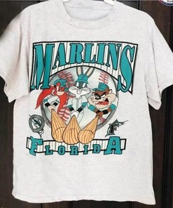 MLB Florida Marlins Looney Tunes Shirt -Vintage Florida Marlins Shirt, World Series Baseball Shirt
