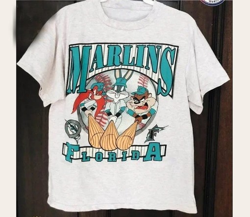 MLB Florida Marlins Looney Tunes Shirt -Vintage Florida Marlins Shirt, World Series Baseball Shirt