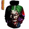 Mad Joker Batman All Over Print Hoodie 3D - Perfect for Dark Knight Fans