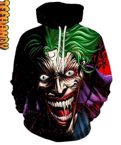 Mad Joker Batman All Over Print Hoodie 3D - Perfect for Dark Knight Fans