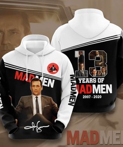 Mad Men Men's All Over Print 3D Hoodie with Bold Graphics