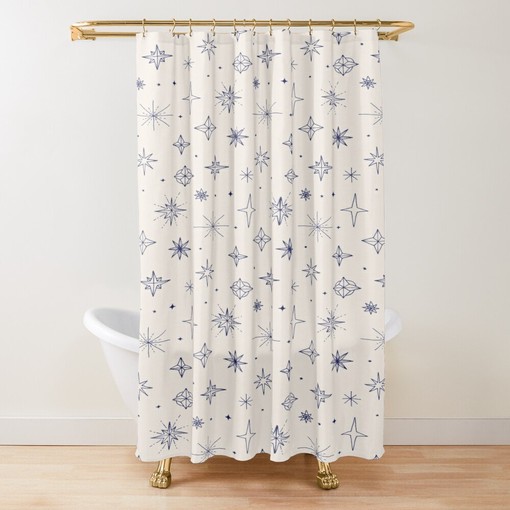 Magical Disney Boho Abstract Patterns Shower Curtain - Trendy and Eco-Friendly Waterproof Decor with Hooks Included - Image 4