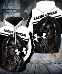 Maiden Jesus Skull All Over Print Hoodie by Under Armour