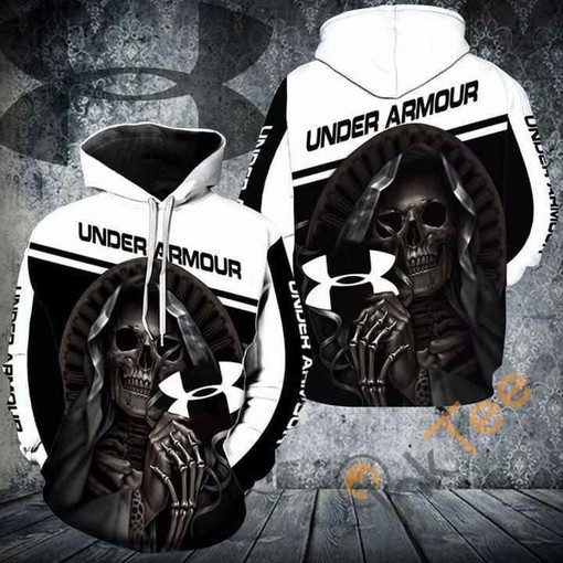 Maiden Jesus Skull All Over Print Hoodie by Under Armour