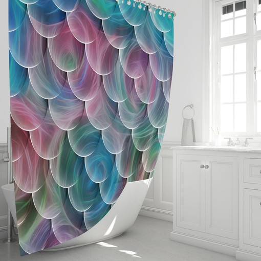 Majestic Mermaid Scale Pattern Shower Curtain, A Must-Have for Your Bathroom | unique shower curtains - Image 3