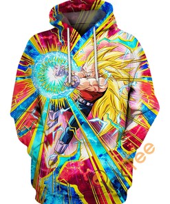 Majin Buu All Over Print 3D Hoodie with Custom Graphics and 3D Design