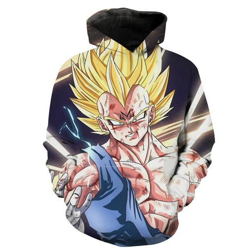 Majin Vegeta Final Explosion Dragon Ball Z Hoodie with 3D All Over Print
