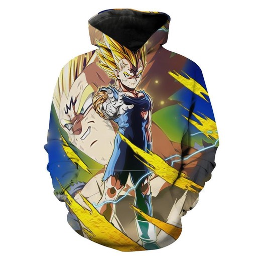 Majin Vegeta Z Hoodie with 3D All Over Print