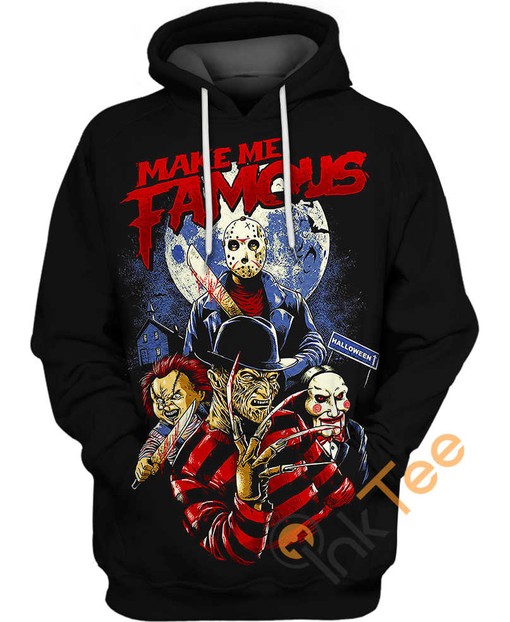 Make Me Famous Halloween All Over Print 3D Hoodie with Unique Halloween Design