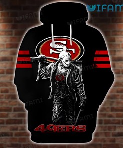 Make a Statement with This Jason Voorhees Design All Over Print 3D Hoodie - San Francisco 49ers Edition