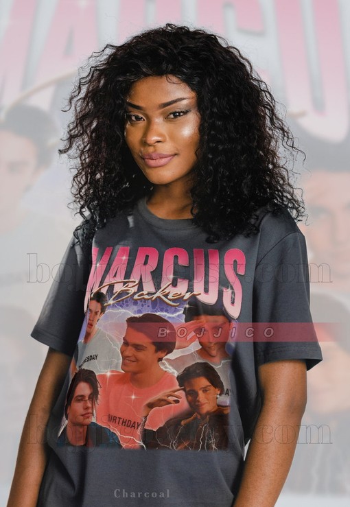 Marcus Baker Retro Tee from Ginny & Georgia featuring 90s Sweater, Call Out My Name, and Homage Tshirt