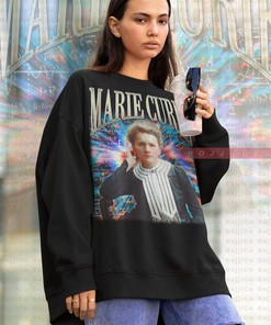 Marie Curie Physicist Sweatshirt, Vintage Marie Curie Homage T-shirt, Nobel Prize Winner Sweater