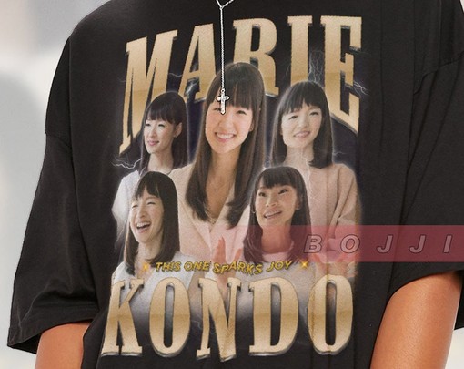 Marie Kondo Shirt, This One Sparks Joy Tshirt, Declutter Organization Marie Kondo Vintage Shirt, Magic Tidying Up Marie - Image 2