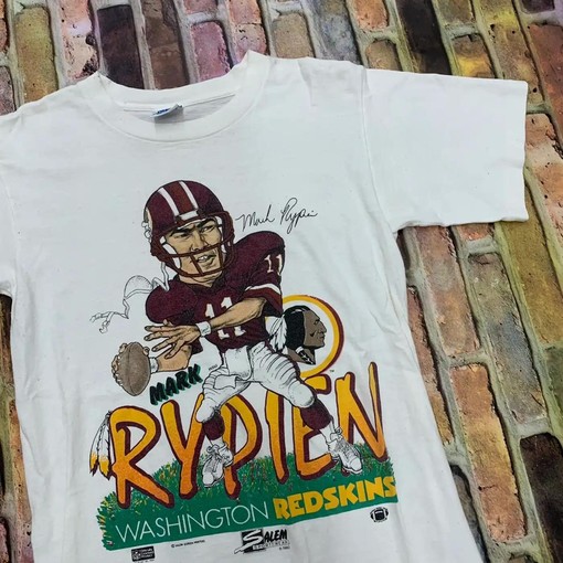 Mark Rypien NFL Vintage Style T-Shirt, Hoodie & Sweatshirt Gifts for Fans - Image 2