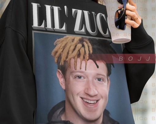 Mark Zuckerberg Vintage Shirt, Lil Zucc Rapper Sweatshirt, Silicon Valley CEO Homage Tshirt - Image 4