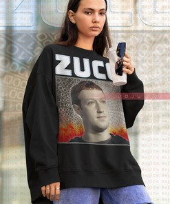 Mark Zuckerberg Vintage Sweatshirt - Rapper Lil Zucc Homage Shirt