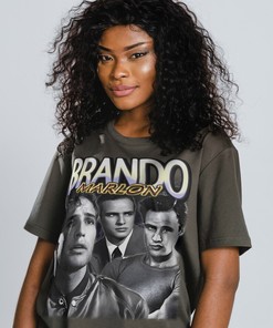 Marlon Brando Vintage Homage Shirt - Gangster Tshirt and Retro 90s Sweater