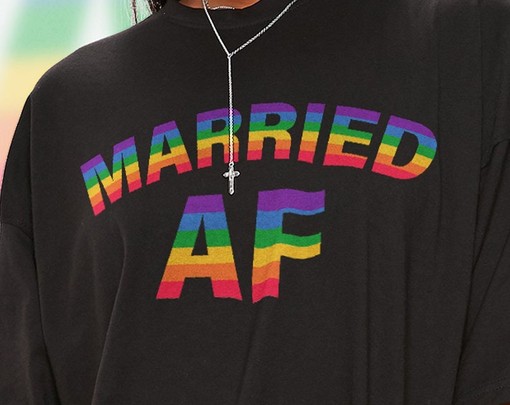 Married Pride AF Shirt - Vintage Movie Shirts for Men with PRIDE Months and Pride Rainbow - Image 2