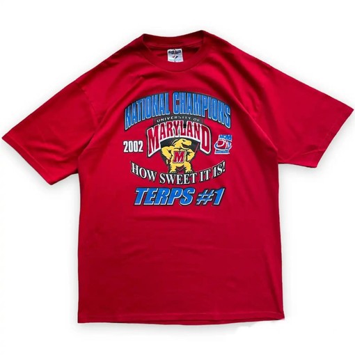 Maryland Terrapins 2002 NCAA Apparel Set - T-Shirt, Sweatshirt, Hoodie & More - Full Color Gift for NCAA Fans