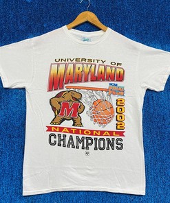 Maryland Terrapins 2002 NCAA Champions Apparel Set - Hoodie, Sweatshirt, T-Shirt - Full Size Gifts - NCAA Shirts